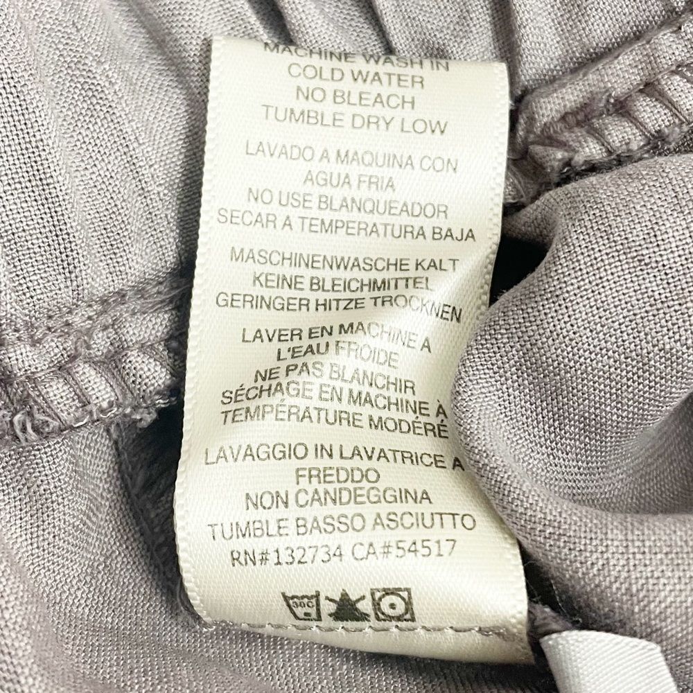 Anthropologie Cloth & Stone Jenna Cropped Jumpsuit Lavender Gray Tencel Size XS - Picture 14 of 15